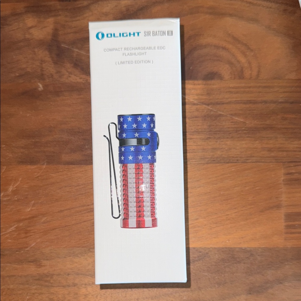 S1R Baton III Limited Edition Flashlight - Red, White, and Blue